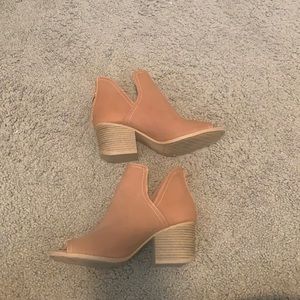 Peep Toe Booties- Worn twice